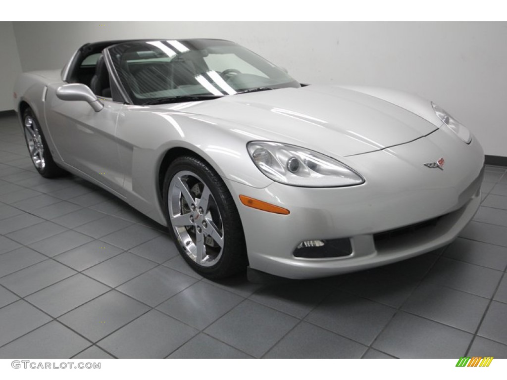 2008 Corvette Coupe - Machine Silver Metallic / Ebony photo #1