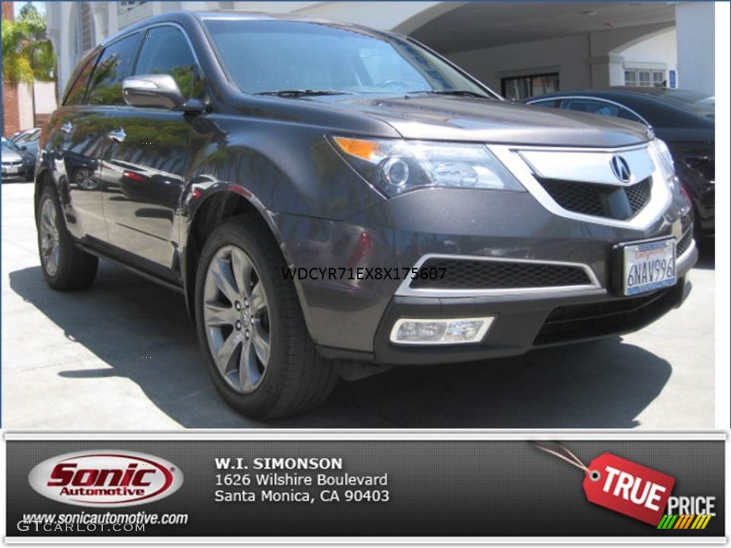 2010 MDX Advance - Grigio Metallic / Taupe Gray photo #26