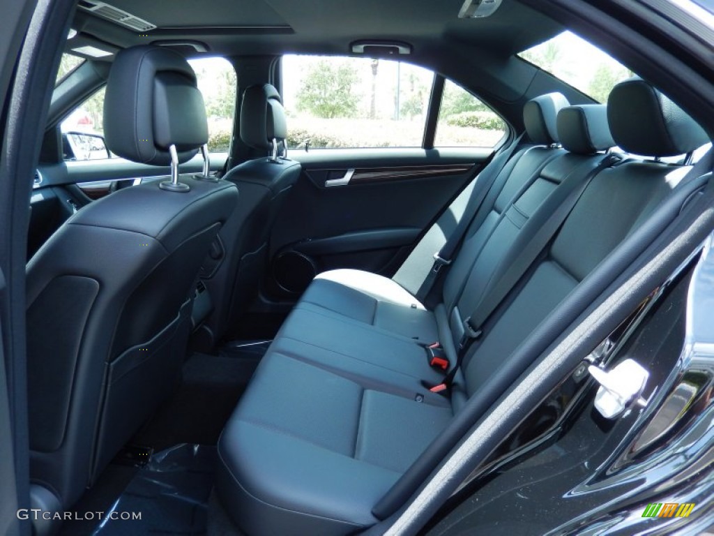 Black Interior 2013 Mercedes-Benz C 250 Sport Photo #84067111