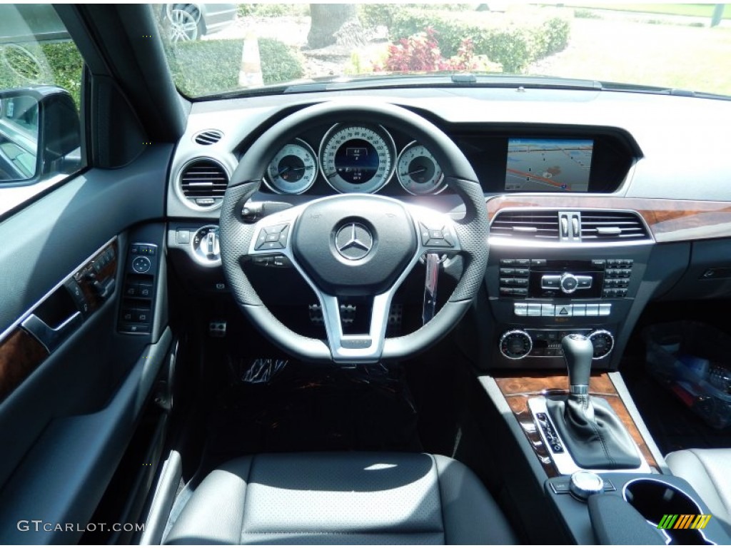 2013 Mercedes-Benz C 250 Sport Black Dashboard Photo #84067166