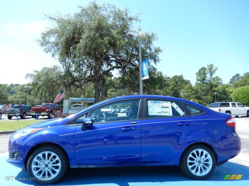 Performance Blue 2014 Ford Fiesta SE Sedan Exterior Photo #84068204