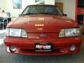 1987 Medium Cabernet Red Ford Mustang GT Fastback  photo #2