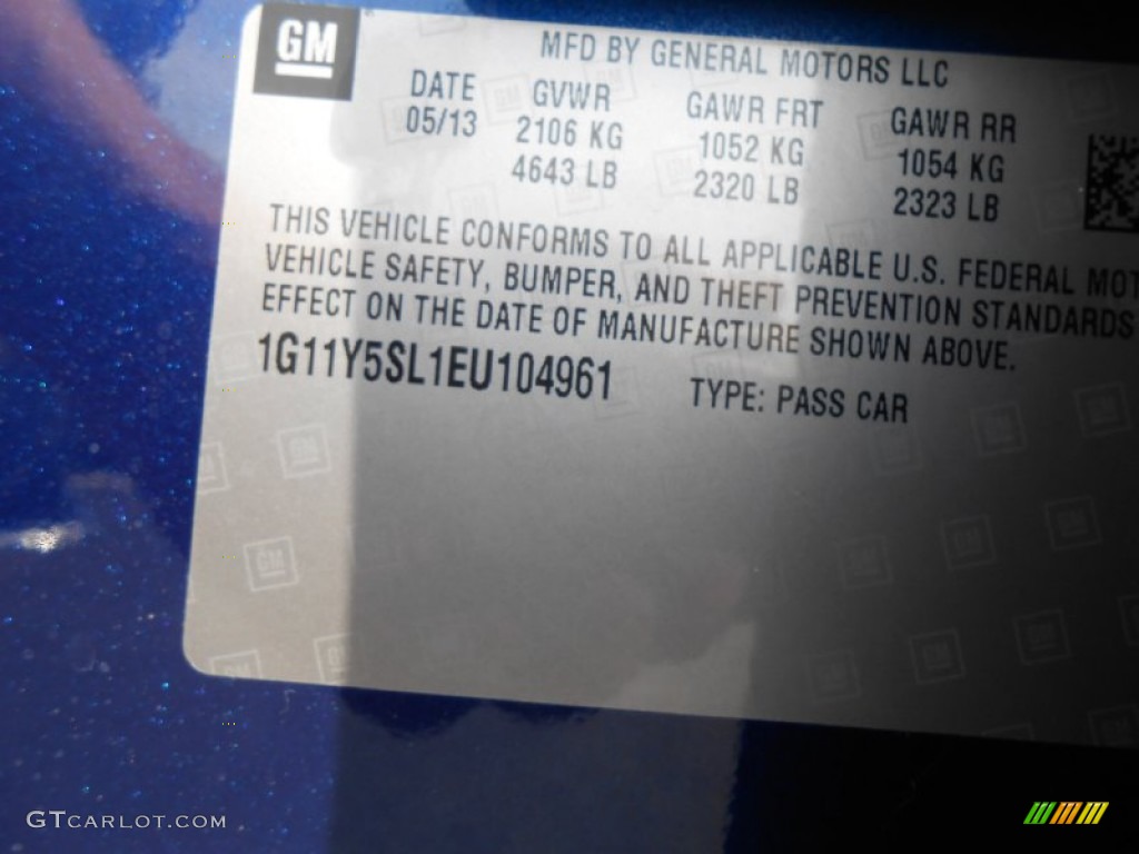 2014 Impala LS - Blue Topaz Metallic / Jet Black/Dark Titanium photo #14