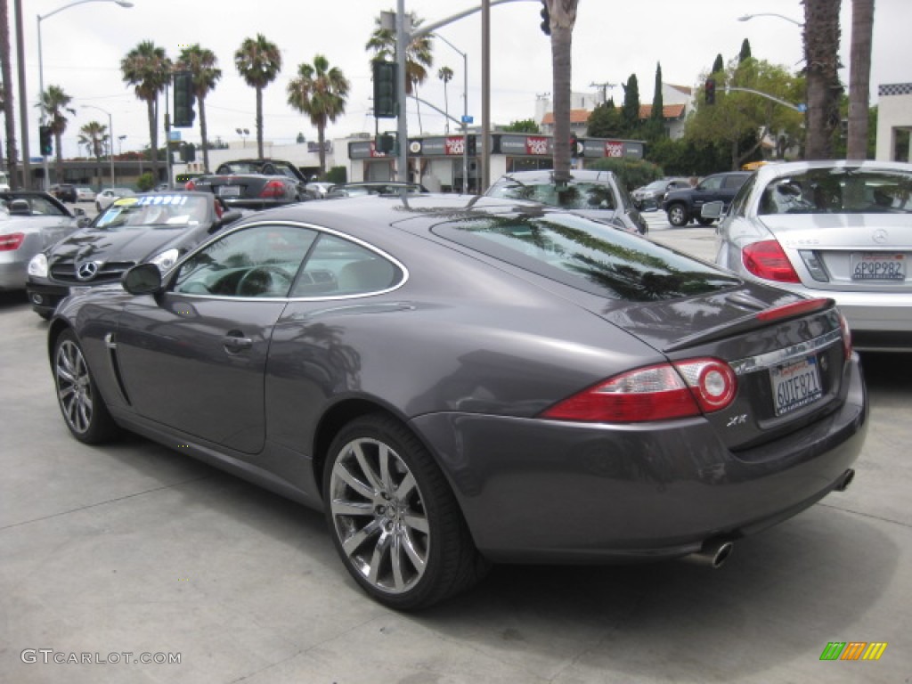 2008 XK XK8 Coupe - Pearl Grey Metallic / Ivory/Slate photo #4