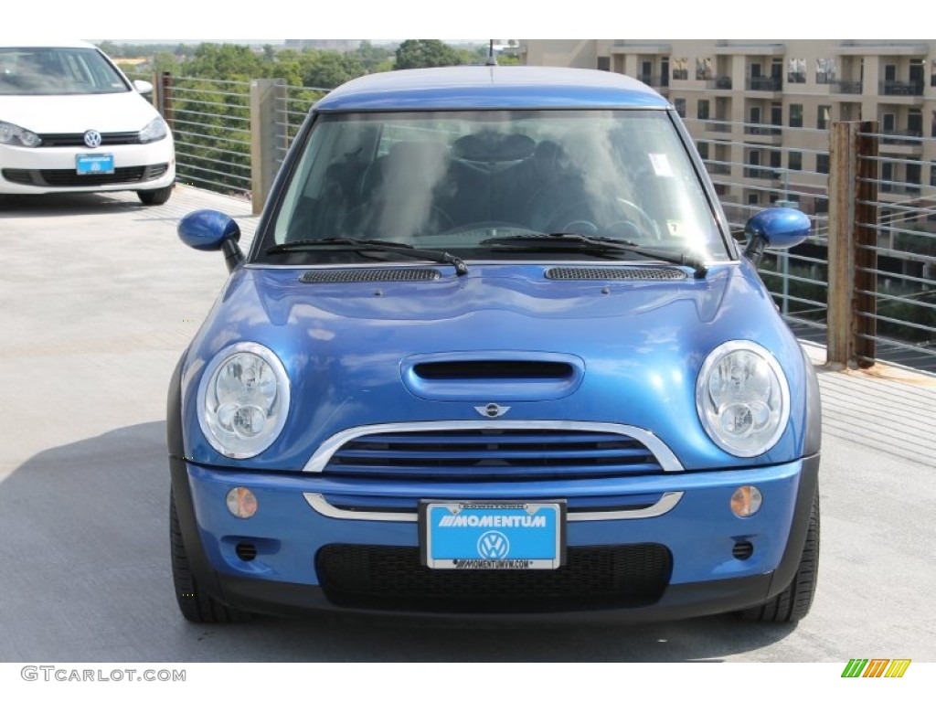2006 Cooper S Hardtop - Hyper Blue Metallic / Black/Panther Black photo #2