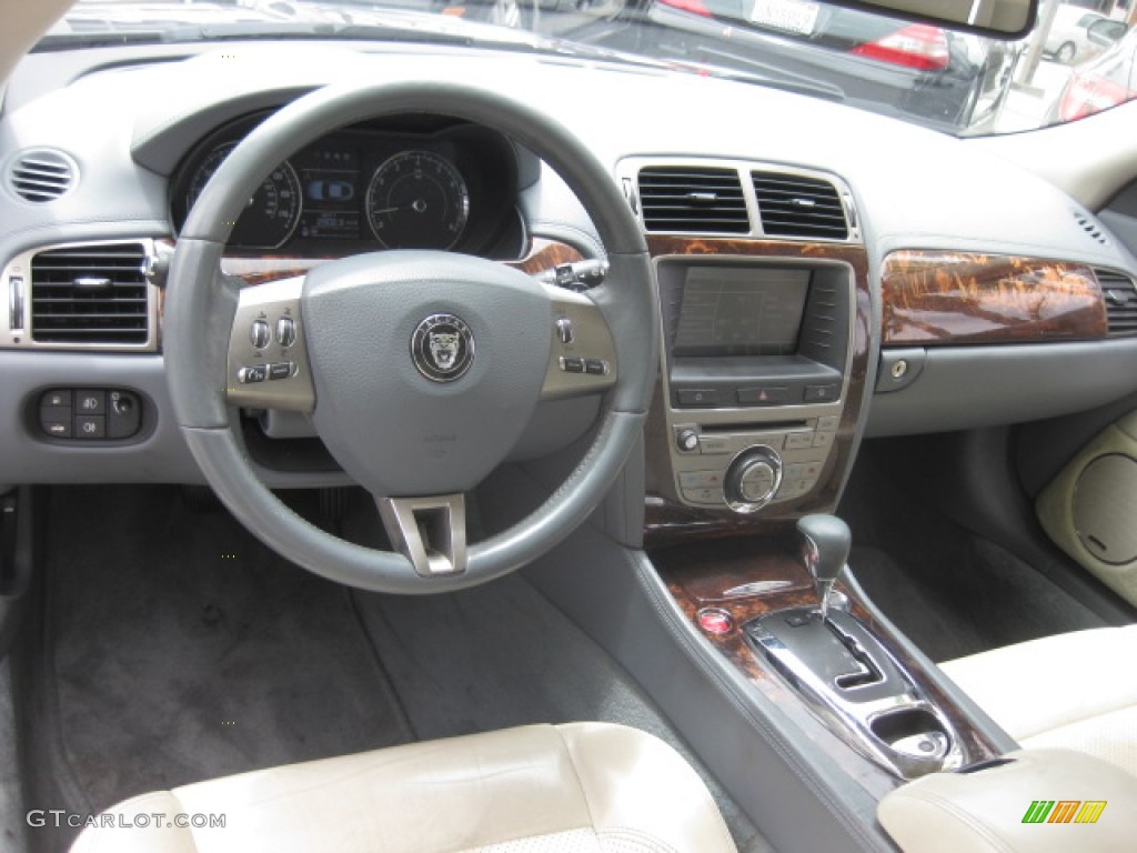 2008 Jaguar XK XK8 Coupe Ivory/Slate Dashboard Photo #84069137