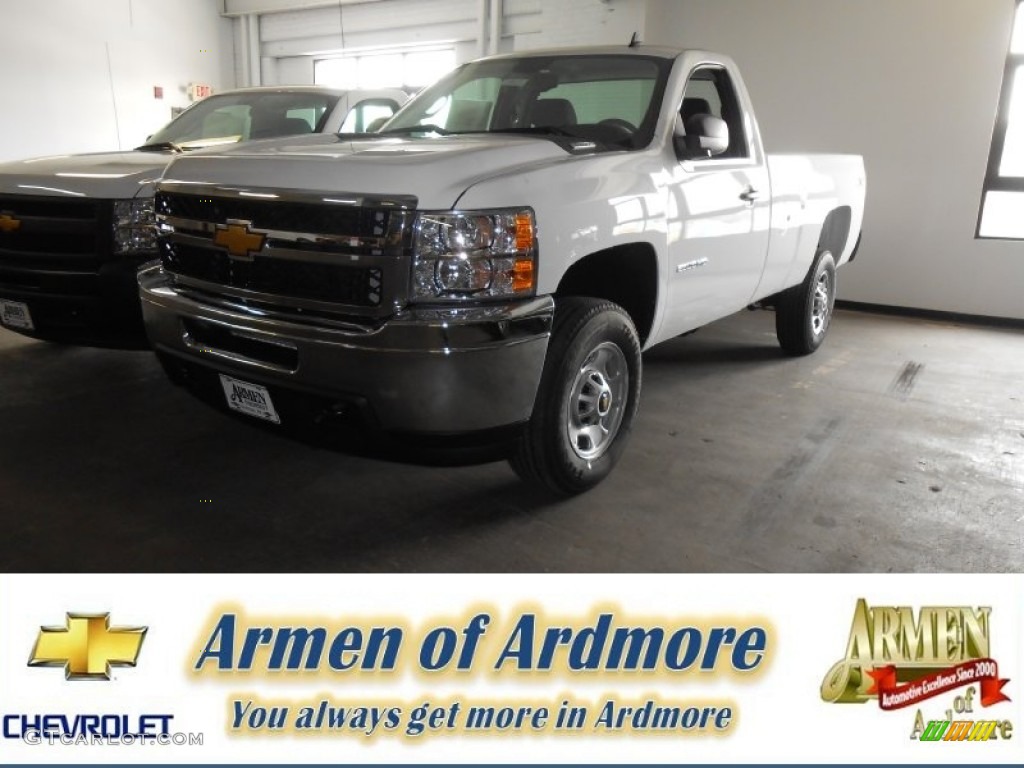 2014 Silverado 2500HD WT Regular Cab 4x4 - Summit White / Dark Titanium photo #1