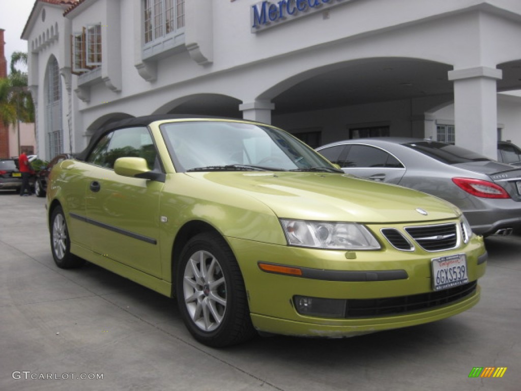 Lime Yellow Metallic Saab 9-3