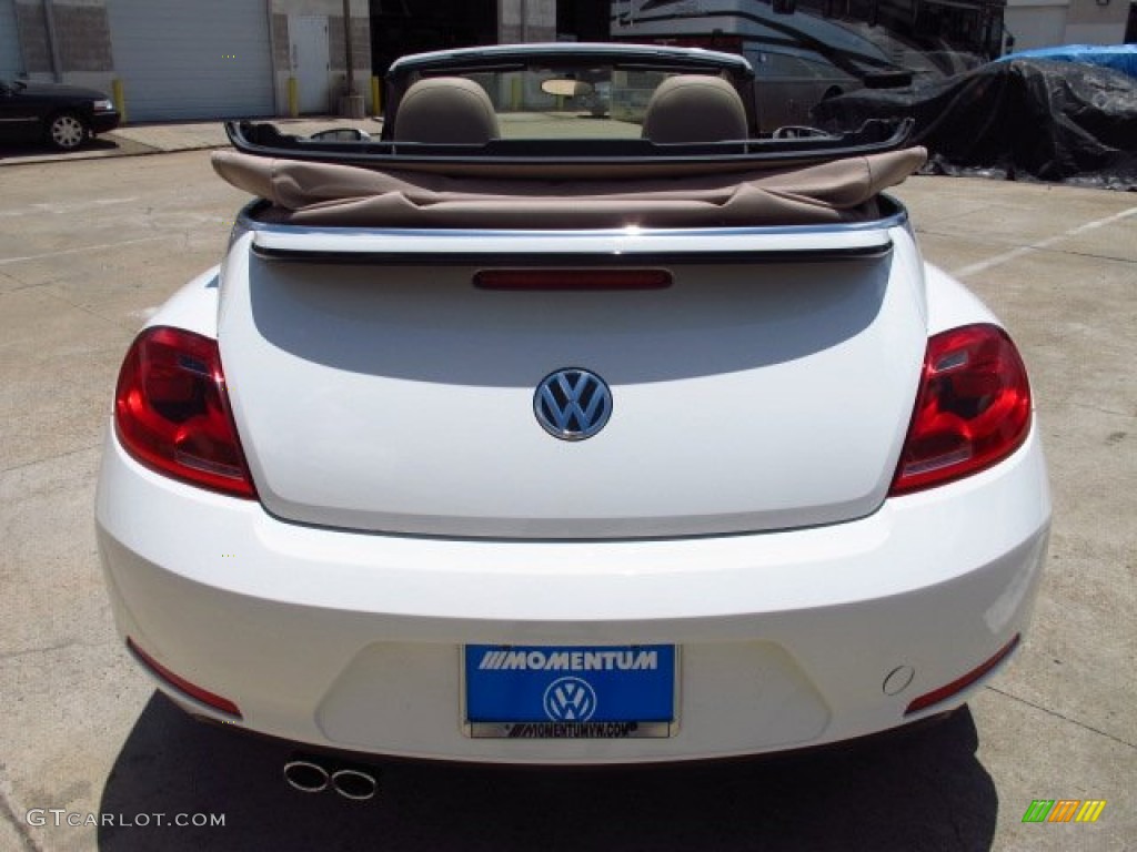 2013 Beetle 2.5L Convertible - Candy White / Beige photo #5