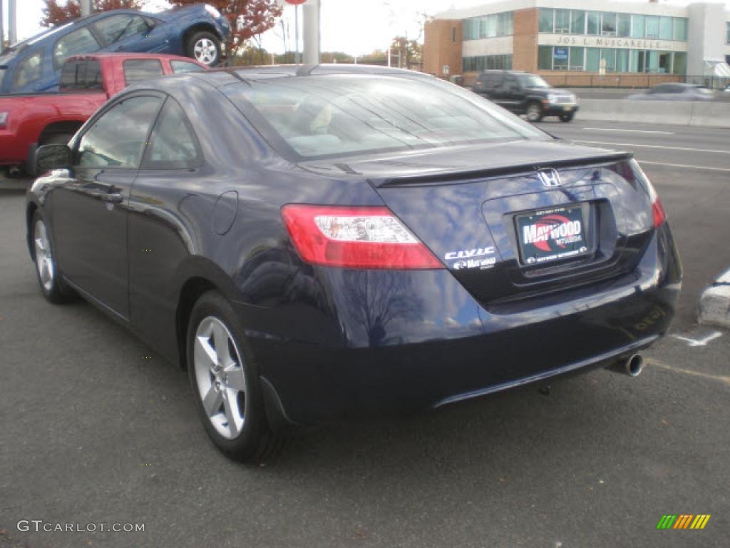 2007 Civic EX Coupe - Royal Blue Pearl / Gray photo #3