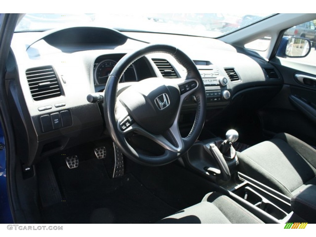 2008 Civic Si Sedan - Fiji Blue Pearl / Black photo #5