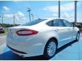 White Platinum Metallic Tri-coat 2013 Ford Fusion Energi SE Exterior