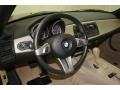 2005 BMW Z4 Dark Beige Interior Steering Wheel Photo
