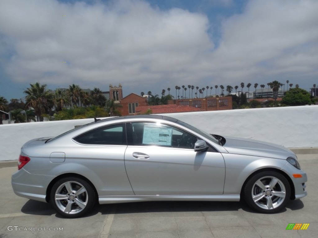 Iridium Silver Metallic 2014 Mercedes-Benz C 250 Coupe Exterior Photo #84072506
