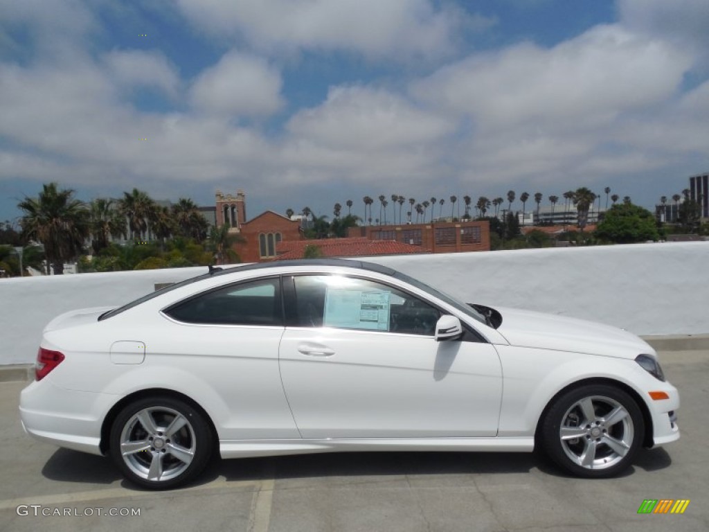 Polar White 2014 Mercedes-Benz C 250 Coupe Exterior Photo #84072773