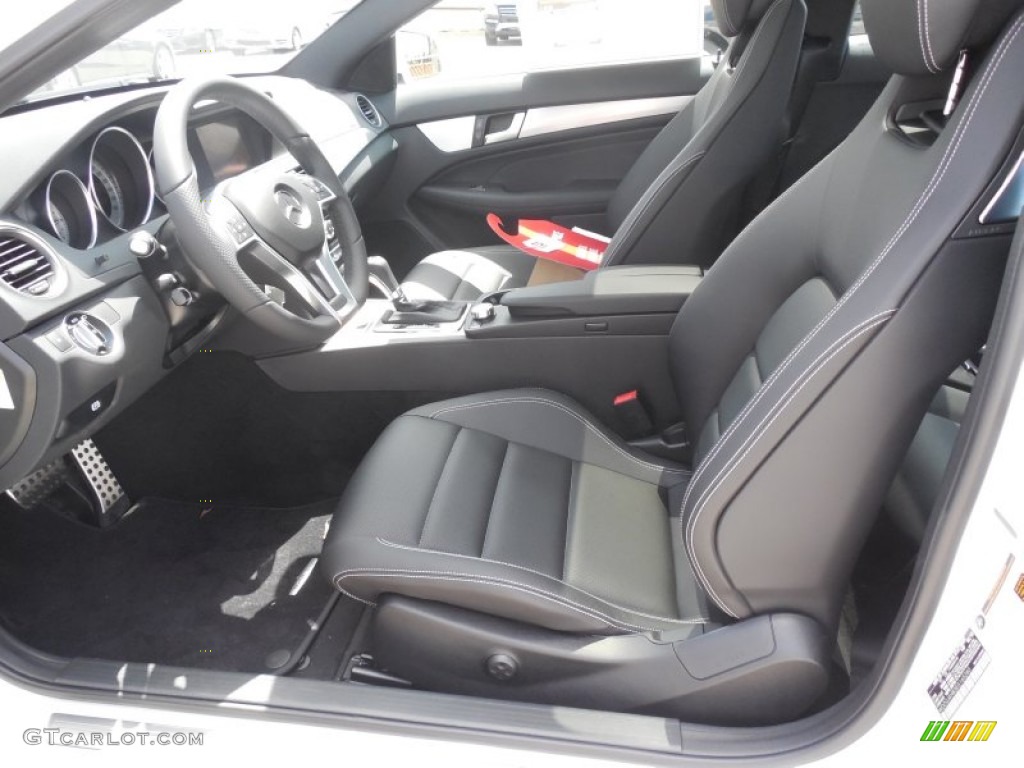 Black Interior 2014 Mercedes-Benz C 250 Coupe Photo #84072875