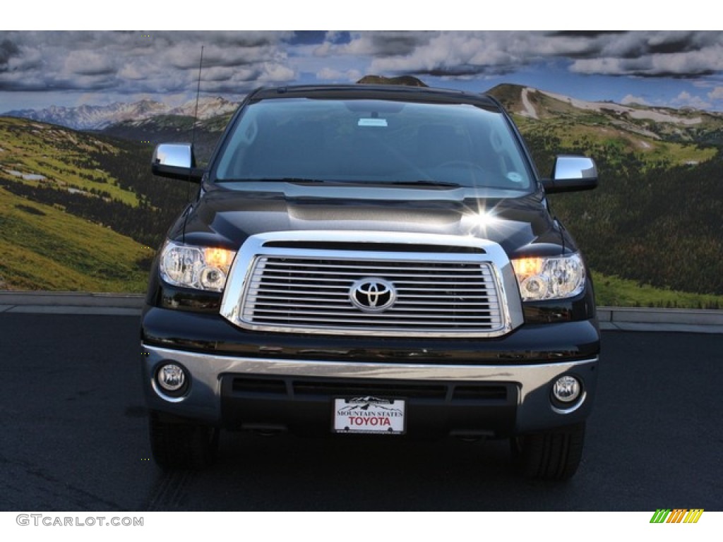 2013 Tundra Platinum CrewMax 4x4 - Black / Black photo #3