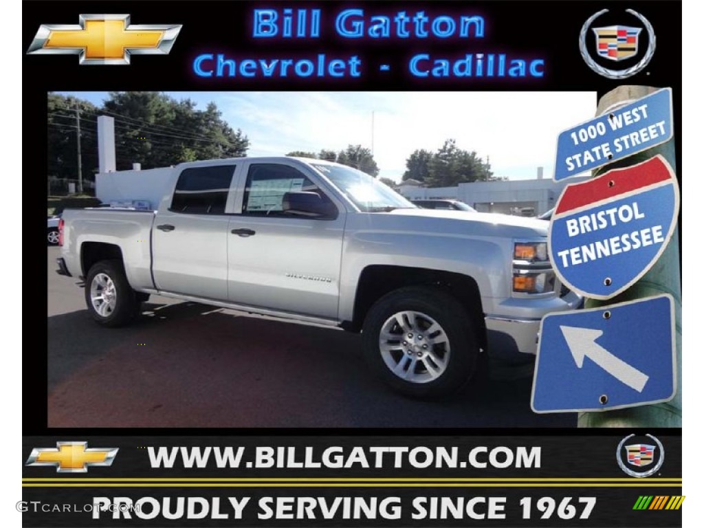 2014 Silverado 1500 LT Crew Cab - Silver Ice Metallic / Jet Black photo #1