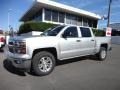 2014 Silver Ice Metallic Chevrolet Silverado 1500 LT Crew Cab  photo #3