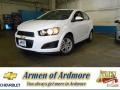 2013 Summit White Chevrolet Sonic LT Sedan  photo #1