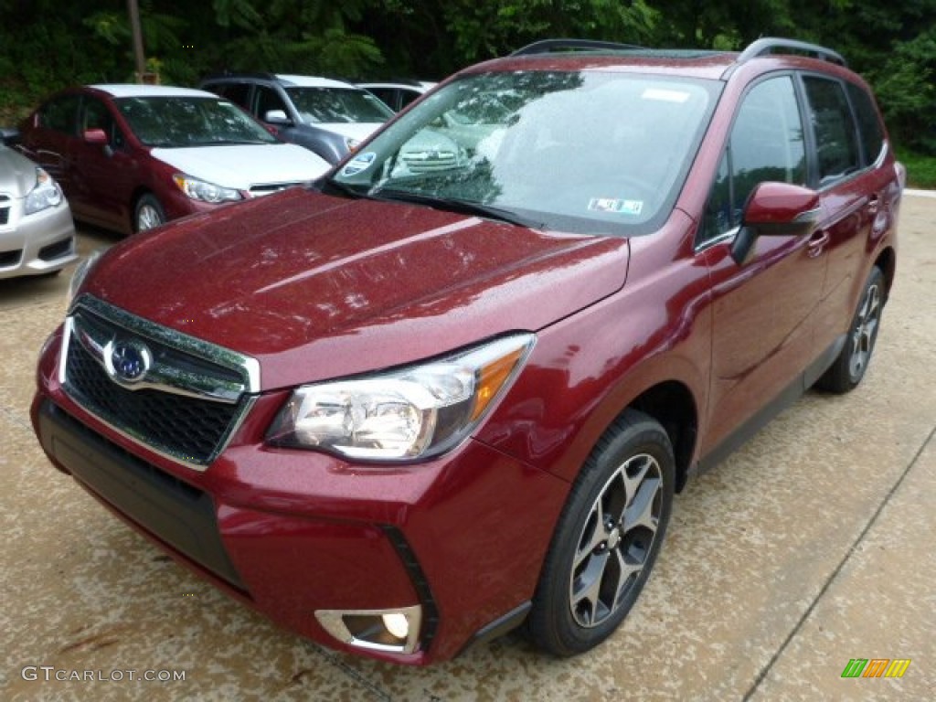 2014 Forester 2.0XT Touring - Venetian Red Pearl / Black photo #8