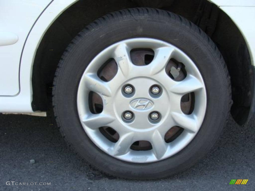 2000 Elantra GLS Wagon - Noble White / Gray photo #6