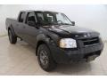 2004 Super Black Nissan Frontier XE V6 Crew Cab 4x4  photo #1