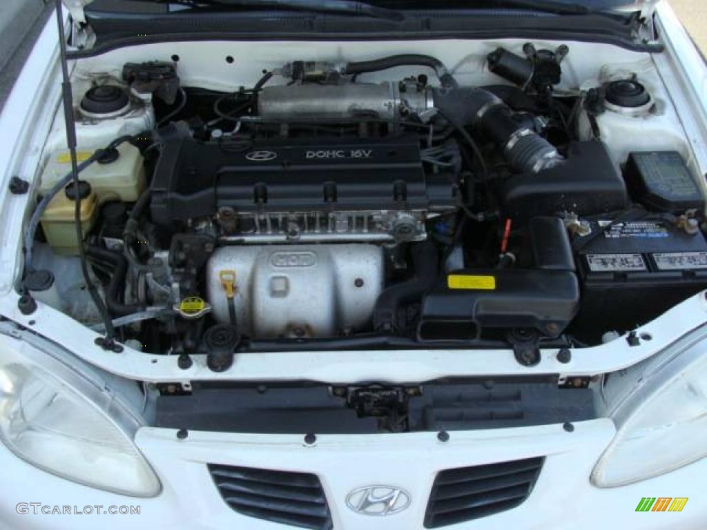 2000 Elantra GLS Wagon - Noble White / Gray photo #15