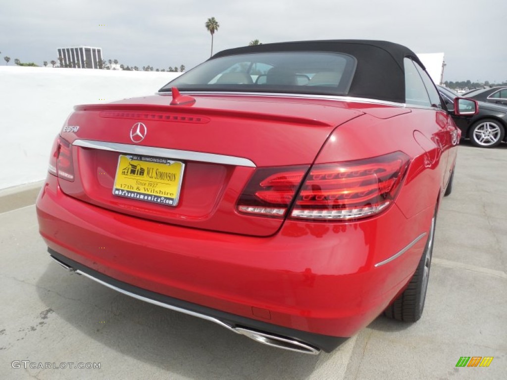 2014 E 350 Cabriolet - Mars Red / Silk Beige/Espresso Brown photo #8