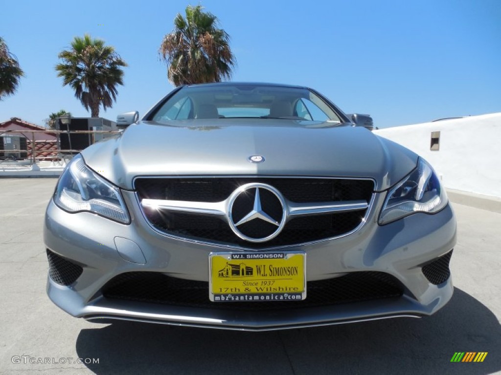 2014 E 350 Coupe - Paladium Silver Metallic / Silk Beige/Espresso Brown photo #2