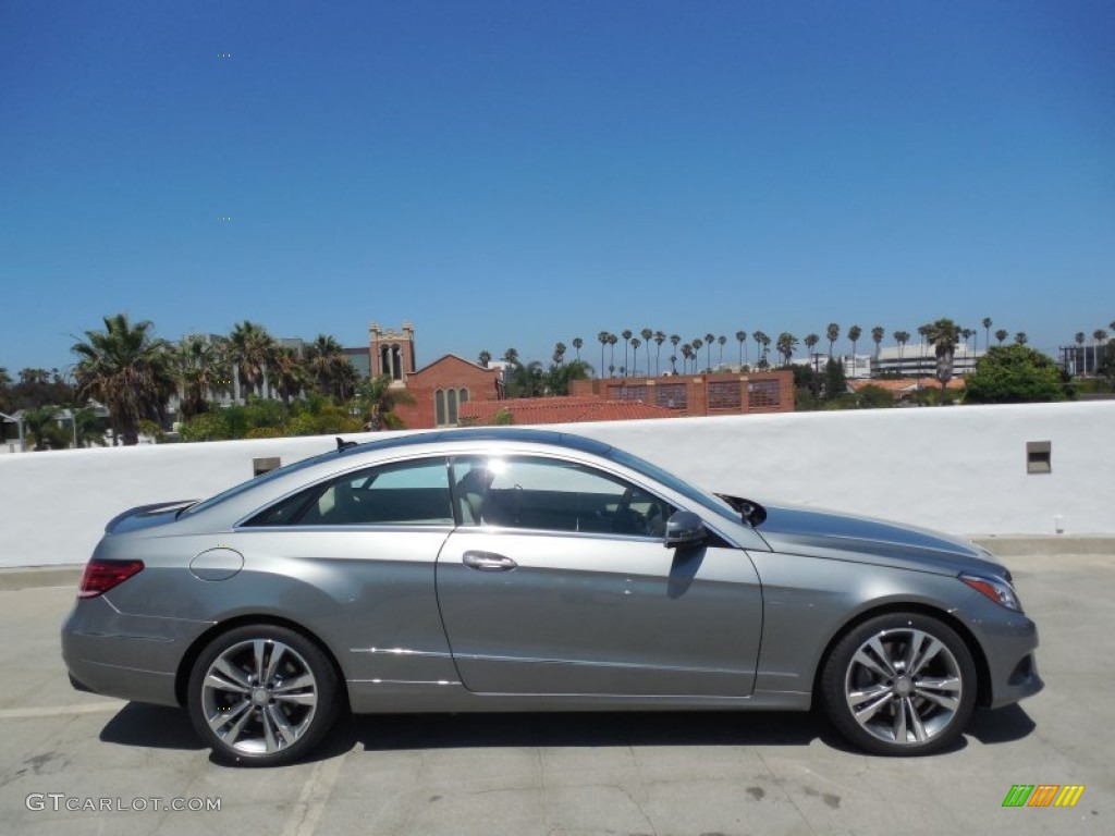 2014 E 350 Coupe - Paladium Silver Metallic / Silk Beige/Espresso Brown photo #3