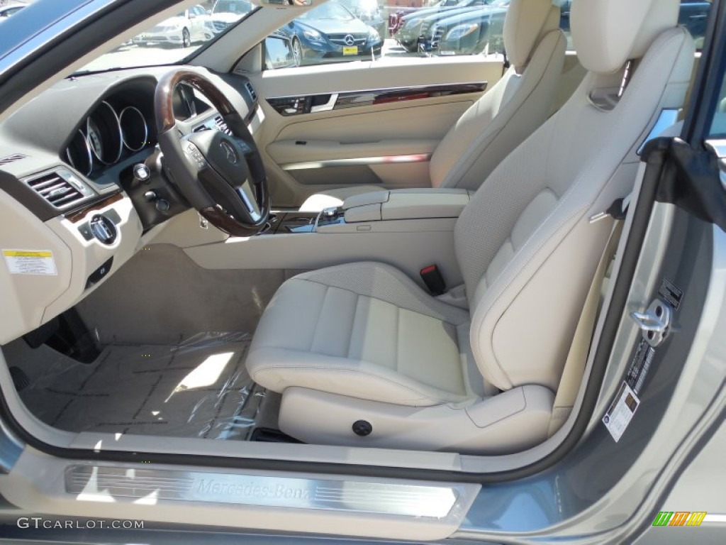 2014 E 350 Coupe - Paladium Silver Metallic / Silk Beige/Espresso Brown photo #7