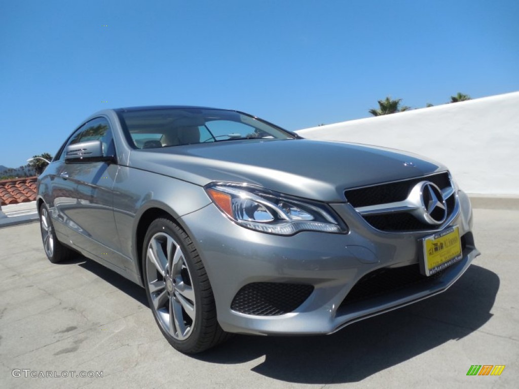 2014 E 350 Coupe - Paladium Silver Metallic / Silk Beige/Espresso Brown photo #11