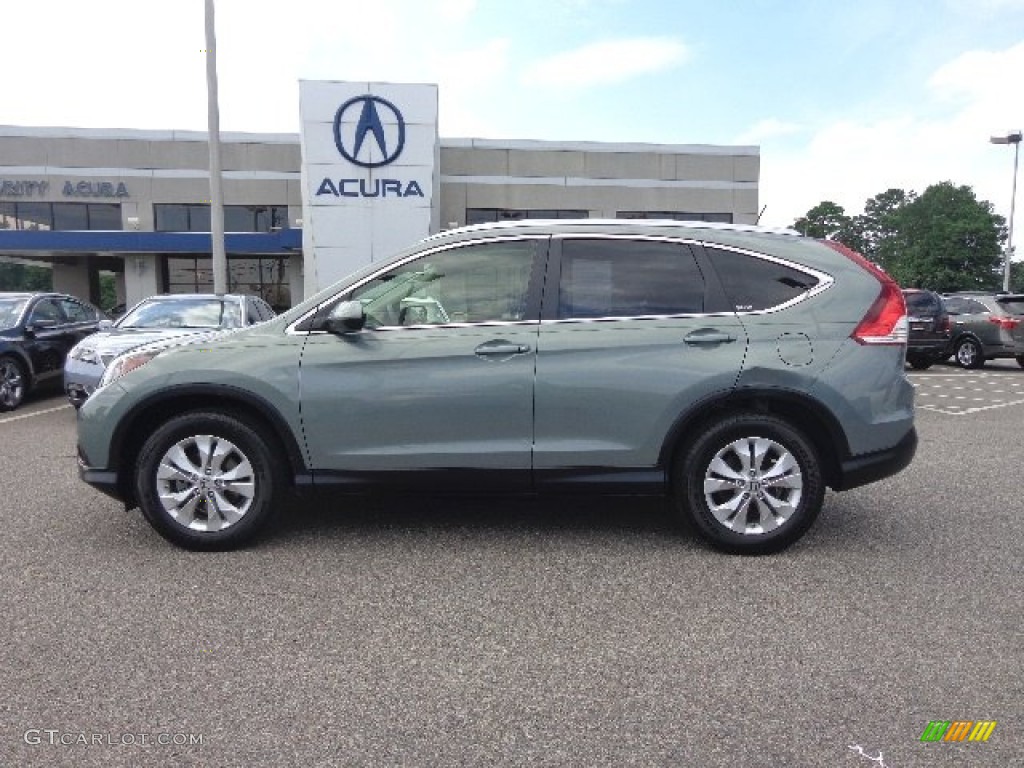 2012 CR-V EX-L - Opal Sage Metallic / Black photo #3