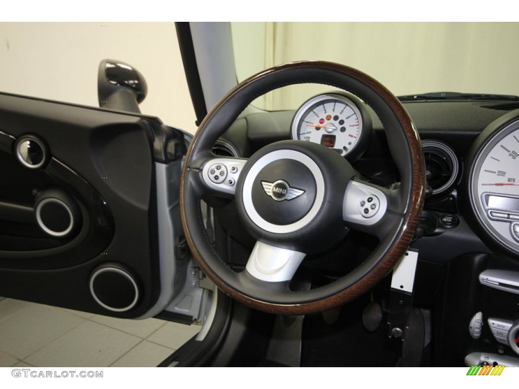 2007 Cooper Hardtop - Pure Silver Metallic / Lounge Carbon Black photo #27