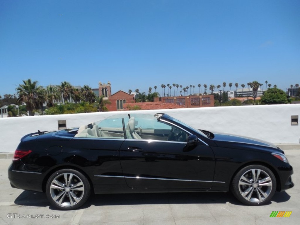 2014 E 350 Cabriolet - Black / Silk Beige/Espresso Brown photo #3