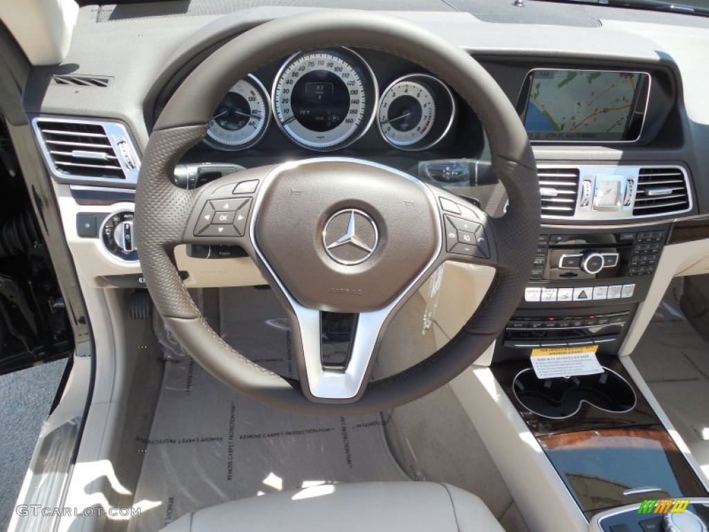 2014 E 350 Cabriolet - Black / Silk Beige/Espresso Brown photo #7