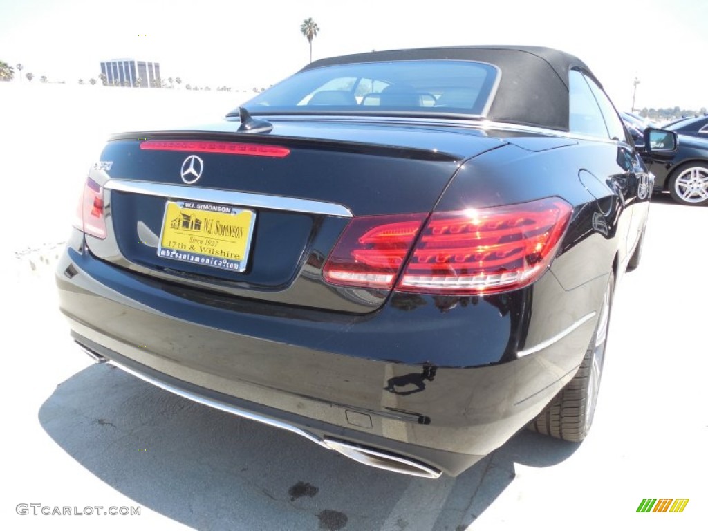 2014 E 350 Cabriolet - Black / Silk Beige/Espresso Brown photo #8