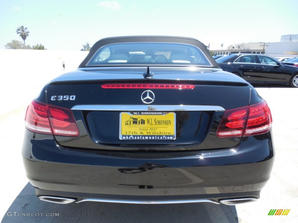 2014 E 350 Cabriolet - Black / Silk Beige/Espresso Brown photo #9