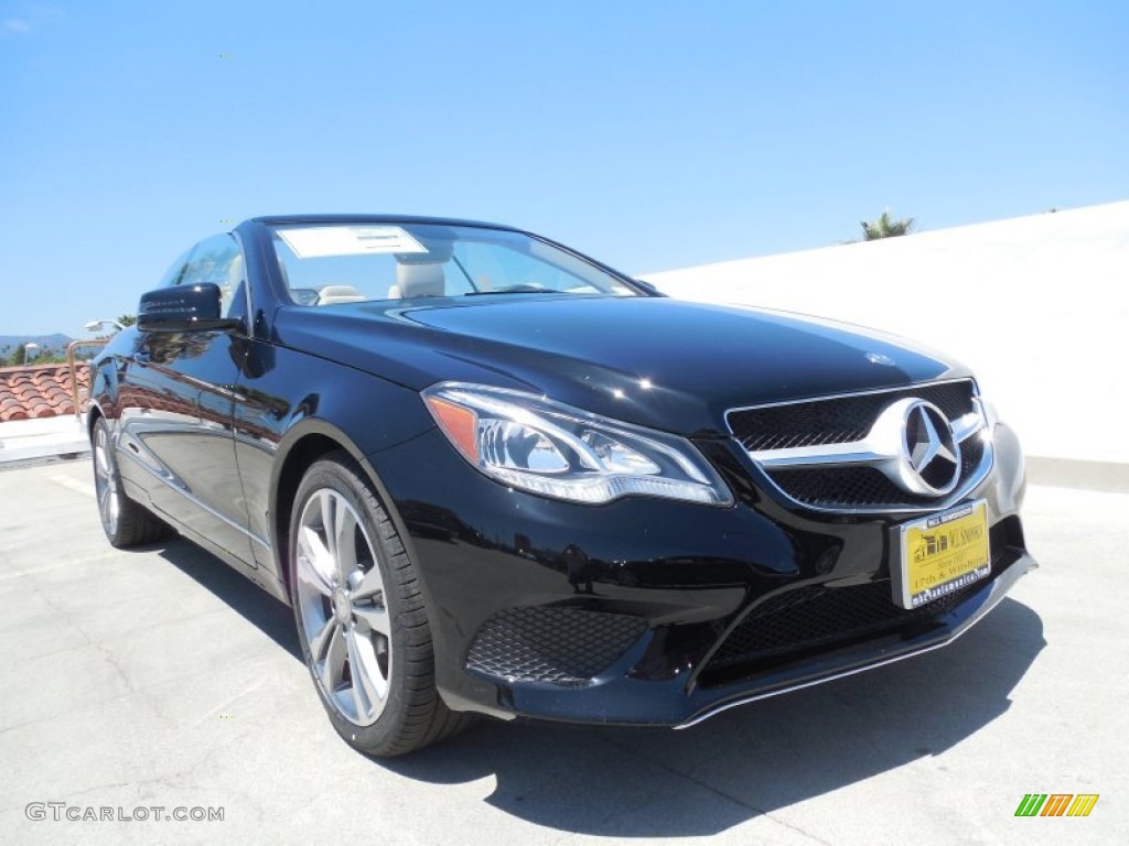 2014 E 350 Cabriolet - Black / Silk Beige/Espresso Brown photo #11