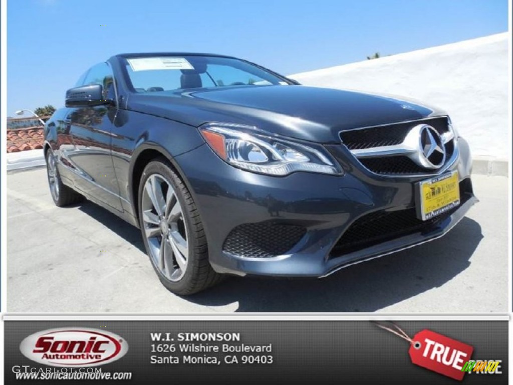 2014 E 350 Cabriolet - Steel Gray Metallic / Black photo #1