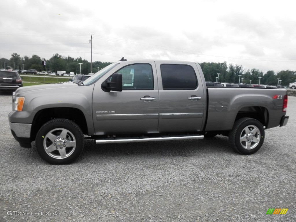 Steel Gray Metallic 2014 GMC Sierra 2500HD SLE Crew Cab 4x4 Exterior Photo #84075907