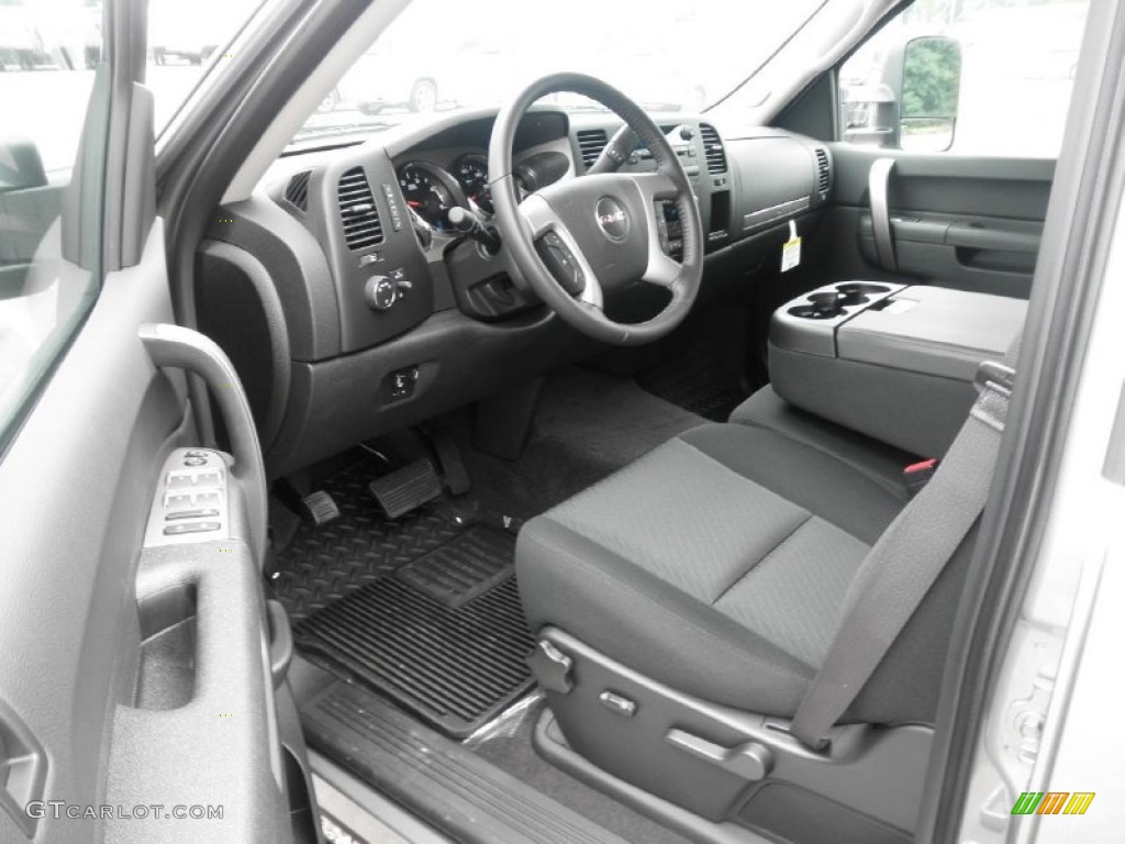 Ebony Interior 2014 GMC Sierra 2500HD SLE Crew Cab 4x4 Photo #84075962