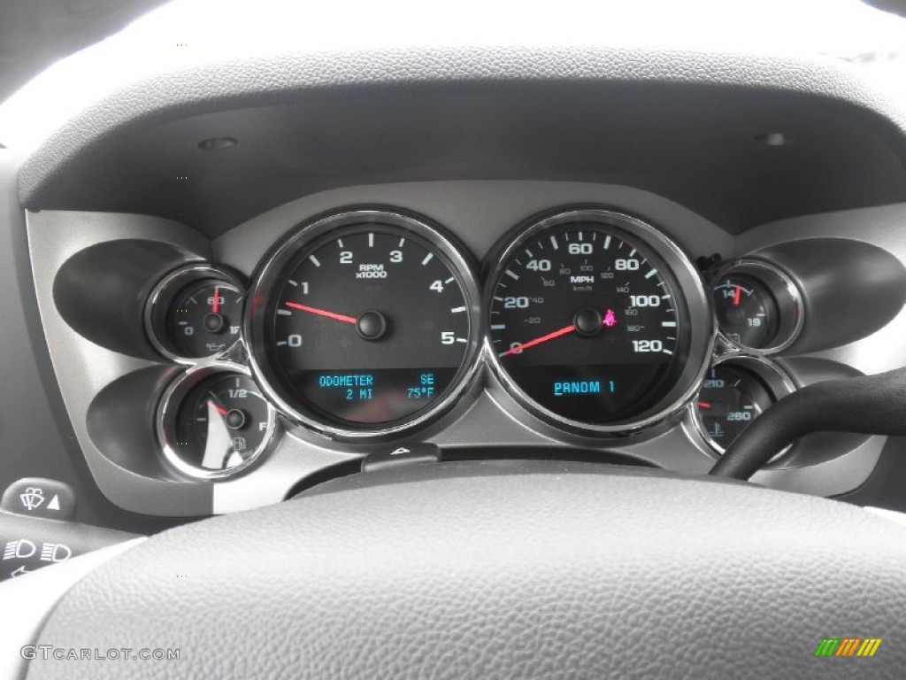 2014 GMC Sierra 2500HD SLE Crew Cab 4x4 Gauges Photo #84076139