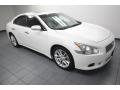 Winter Frost White 2009 Nissan Maxima 3.5 S Exterior