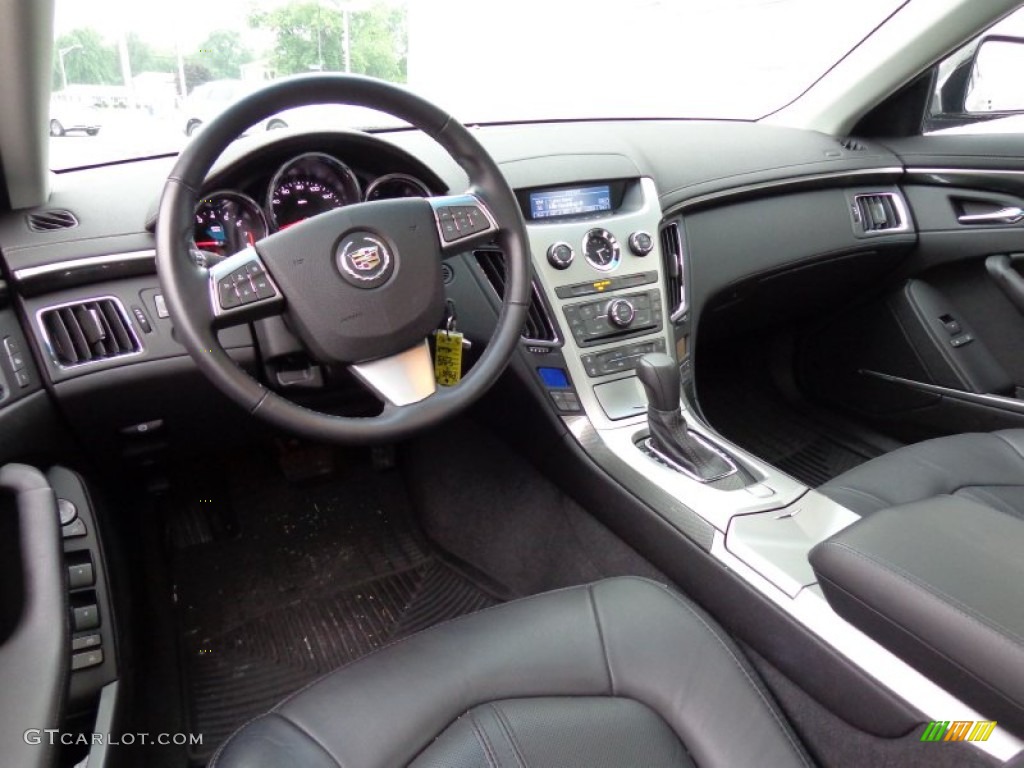 Ebony Interior 2011 Cadillac CTS 4 3.0 AWD Sedan Photo #84078572