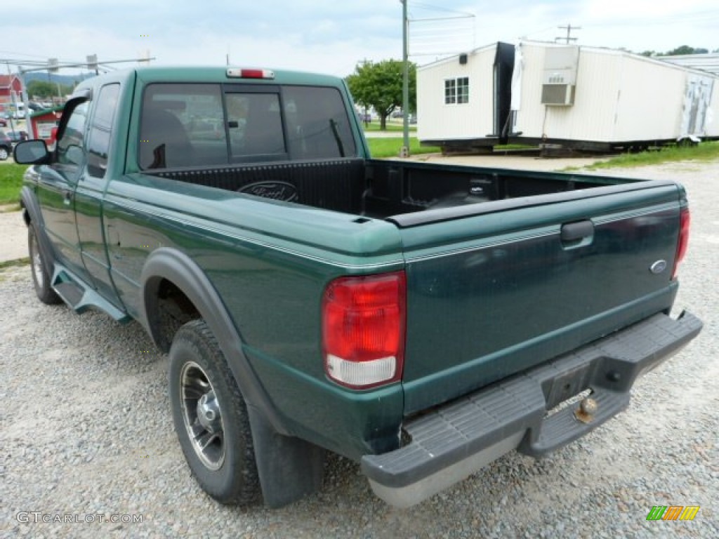 2000 Ranger XLT SuperCab 4x4 - Amazon Green Metallic / Medium Graphite photo #3