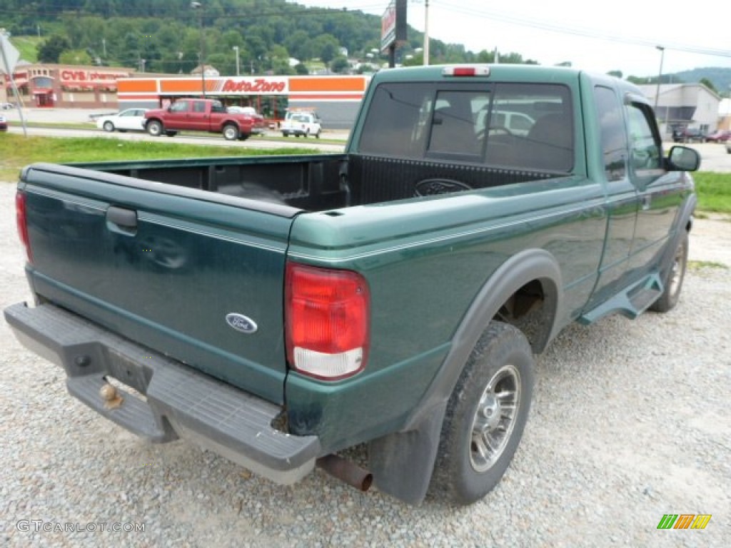 2000 Ranger XLT SuperCab 4x4 - Amazon Green Metallic / Medium Graphite photo #5