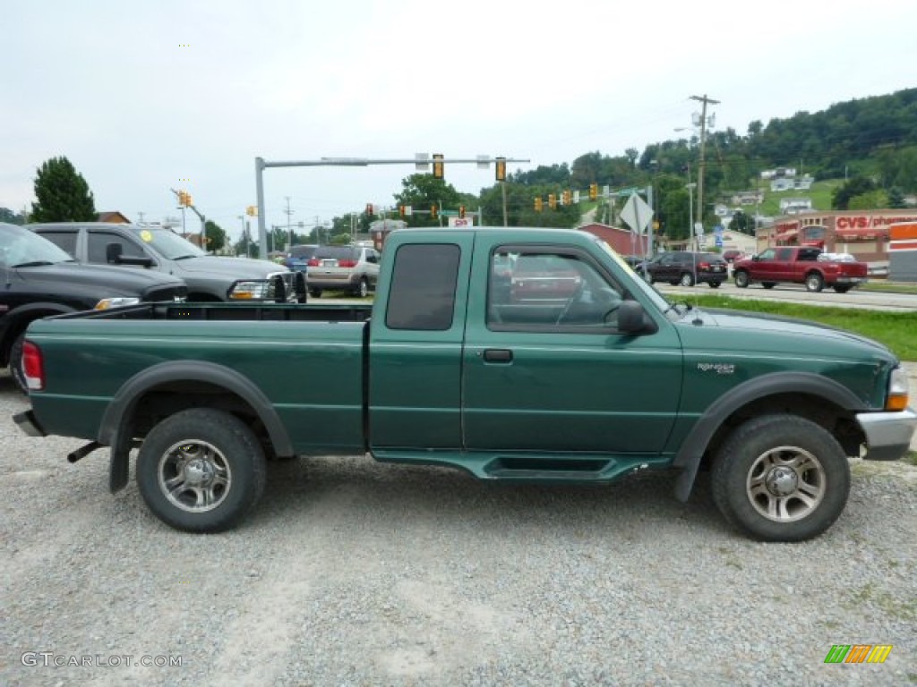 2000 Ranger XLT SuperCab 4x4 - Amazon Green Metallic / Medium Graphite photo #6