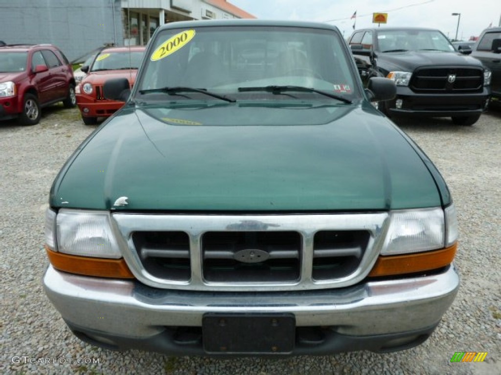 2000 Ranger XLT SuperCab 4x4 - Amazon Green Metallic / Medium Graphite photo #8